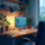 A cluttered desk representing distractions while working remotely
