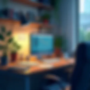 A cluttered desk representing distractions while working remotely
