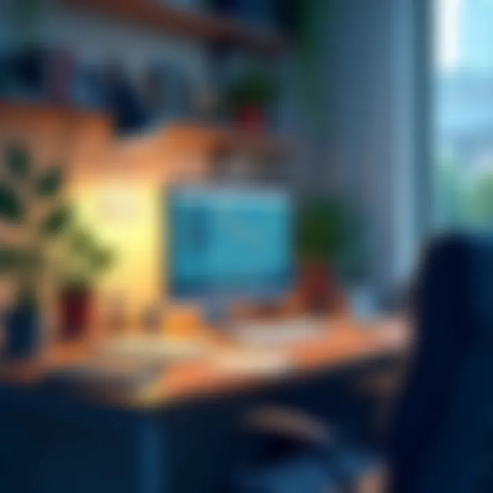 A cluttered desk representing distractions while working remotely