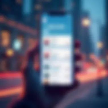 Innovative budgeting application Mobile phone showing budgeting app features