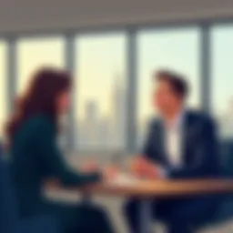 Insightful financial advisor consultation