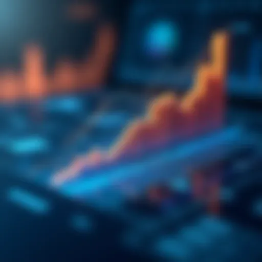 Graph illustrating salary trends in financial reporting management